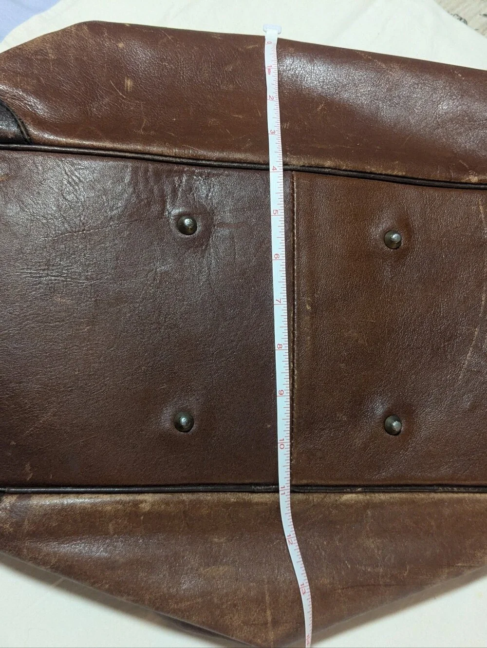 Brown VTG Leather Weekend Bag - Soft, Relaxed